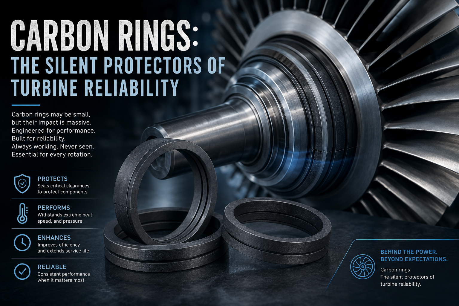Carbon Rings: The Silent Protectors of Turbine Reliability